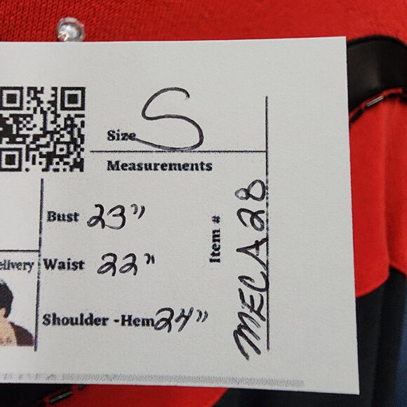 Vintage Extravaganza Red Cotton Floral Sweatshirt Size S - Picture 8 of 8